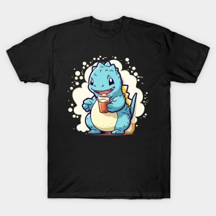 Baby Cute turquoise Godzilla T-Shirt